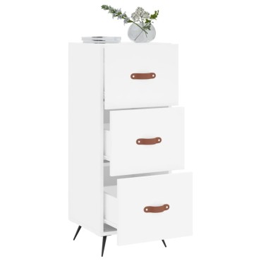 vidaXL Ντουλάπι Λευκό 34,5x34x90cm από Επεξεργασμένο Ξύλο 1 τεμ.