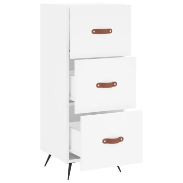 vidaXL Ντουλάπι Λευκό 34,5x34x90cm από Επεξεργασμένο Ξύλο 1 τεμ.