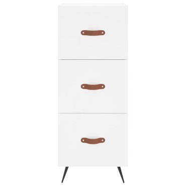 vidaXL Ντουλάπι Λευκό 34,5x34x90cm από Επεξεργασμένο Ξύλο 1 τεμ.