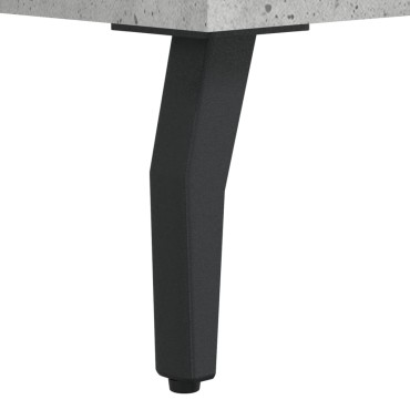 vidaXL Γραφείο Γκρι Σκυροδέματος 140x50x75cm από Επεξεργ. Ξύλο 1 τεμ.