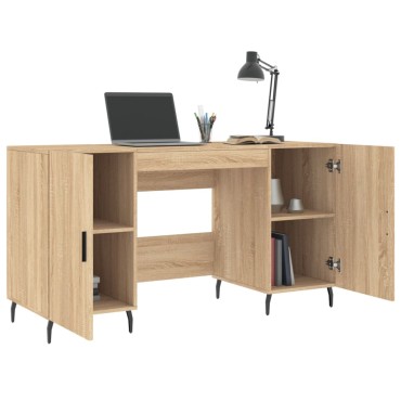 vidaXL Γραφείο Sonoma Δρυς 140x50x75cm από Επεξεργασμένο Ξύλο 1 τεμ.