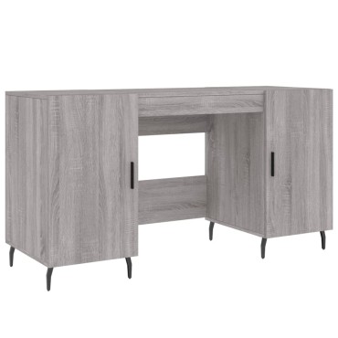 vidaXL Γραφείο Γκρι Sonoma 140x50x75cm από Επεξεργασμένο Ξύλο 1 τεμ.