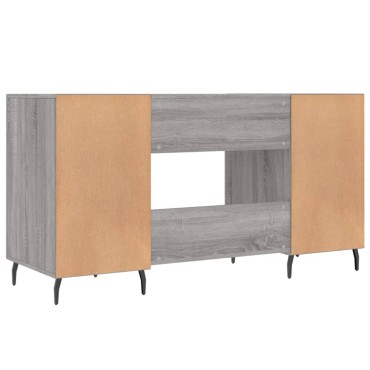 vidaXL Γραφείο Γκρι Sonoma 140x50x75cm από Επεξεργασμένο Ξύλο 1 τεμ.