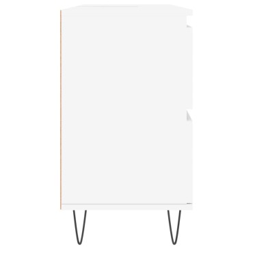 vidaXL Ντουλάπι Μπάνιου Λευκό 80x33x60cm Επεξεργασμένο Ξύλο