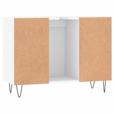 vidaXL Ντουλάπι Μπάνιου Λευκό 80x33x60cm Επεξεργασμένο Ξύλο