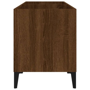 vidaXL Δισκοθήκη Καφέ Δρυς 74,5x38x48cm από Επεξεργασμένο Ξύλο
