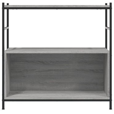 vidaXL Βιβλιοθήκη Γκρι Sonoma 80x30x78,5cm από Επεξεργασμένο Ξύλο 1 τεμ.