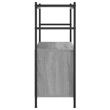 vidaXL Βιβλιοθήκη Γκρι Sonoma 80x30x78,5cm από Επεξεργασμένο Ξύλο 1 τεμ.
