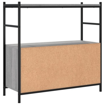 vidaXL Βιβλιοθήκη Γκρι Sonoma 80x30x78,5cm από Επεξεργασμένο Ξύλο 1 τεμ.