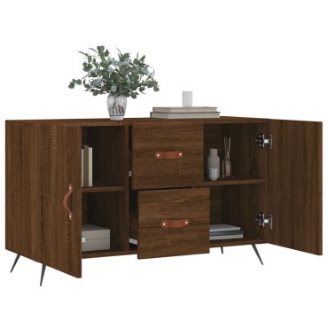 vidaXL Μπουφές Καφέ Δρυς 100x36x60cm Επεξεργασμένο Ξύλο 1 τεμ.