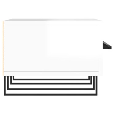 vidaXL Έπιπλο Τηλεόρασης Γυαλ. Λευκό 150x36x30cm Επεξεργασμένο Ξύλο