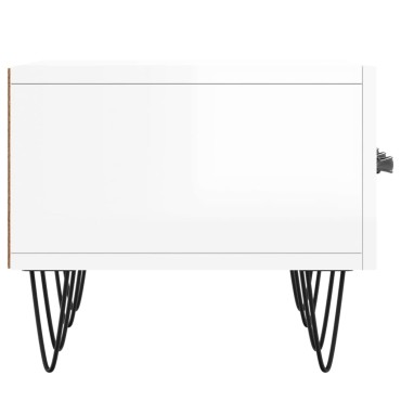 vidaXL Έπιπλο Τηλεόρασης Γυαλ. Λευκό 150x36x30cm Επεξεργασμένο Ξύλο