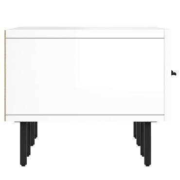vidaXL Έπιπλο Τηλεόρασης Γυαλ. Λευκό 150x36x30cm Επεξεργασμένο Ξύλο