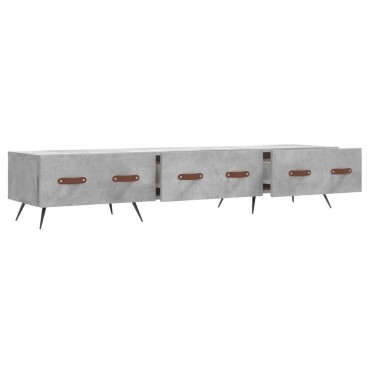 vidaXL Έπιπλο Τηλεόρασης Γκρι Σκυροδέματος 150x36x30cm Επεξ. Ξύλο