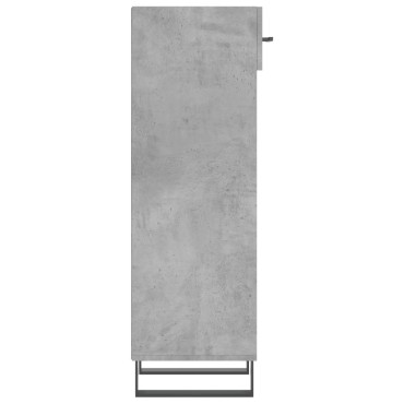 vidaXL Παπουτσοθήκη Γκρι Σκυροδέματος 30x35x105cm Επεξεργασμένο Ξύλο 1 τεμ.