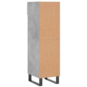 vidaXL Παπουτσοθήκη Γκρι Σκυροδέματος 30x35x105cm Επεξεργασμένο Ξύλο 1 τεμ.