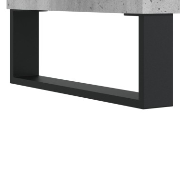 vidaXL Παπουτσοθήκη Γκρι Σκυροδέματος 30x35x105cm Επεξεργασμένο Ξύλο 1 τεμ.