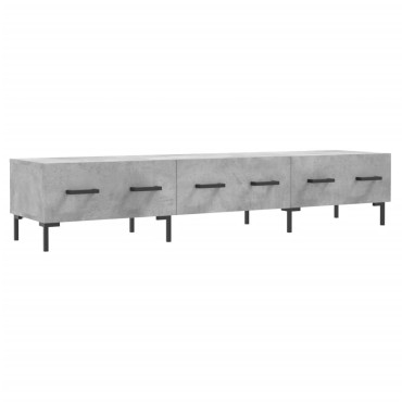vidaXL Έπιπλο Τηλεόρασης Γκρι Σκυροδέματος 150x36x30cm Επεξ. Ξύλο