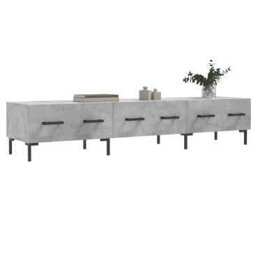 vidaXL Έπιπλο Τηλεόρασης Γκρι Σκυροδέματος 150x36x30cm Επεξ. Ξύλο