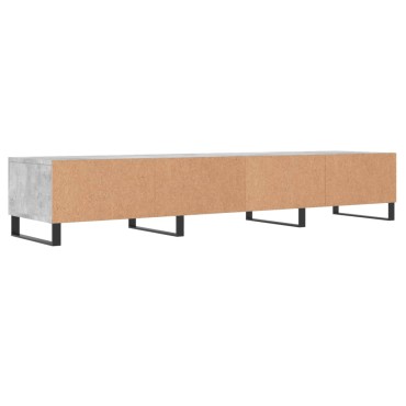 vidaXL Έπιπλο Τηλεόρασης Γκρι Σκυροδέματος 150x36x30cm Επεξ. Ξύλο