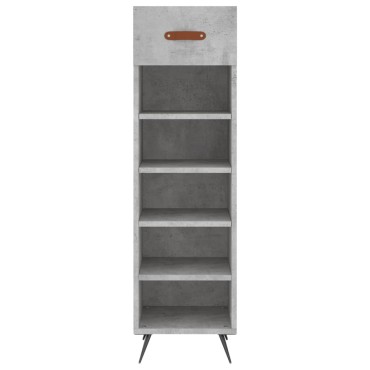 vidaXL Παπουτσοθήκη Γκρι Σκυροδέματος 30x35x105cm Επεξεργασμένο Ξύλο 1 τεμ.
