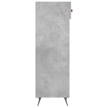 vidaXL Παπουτσοθήκη Γκρι Σκυροδέματος 30x35x105cm Επεξεργασμένο Ξύλο 1 τεμ.