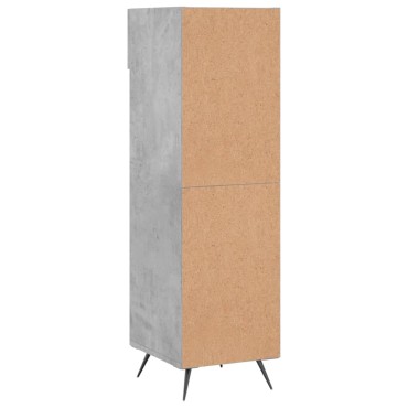 vidaXL Παπουτσοθήκη Γκρι Σκυροδέματος 30x35x105cm Επεξεργασμένο Ξύλο 1 τεμ.