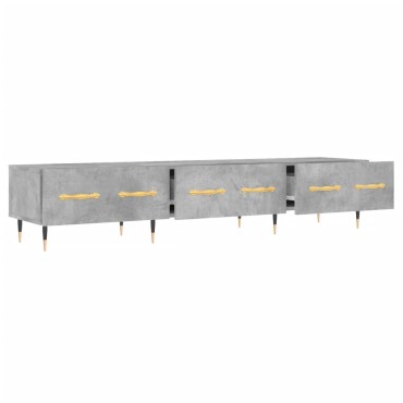 vidaXL Έπιπλο Τηλεόρασης Γκρι Σκυροδέματος 150x36x30cm Επεξ. Ξύλο