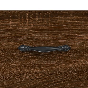vidaXL Παπουτσοθήκη Καπνιστή Δρυς 30x35x105cm από Επεξεργασμένο Ξύλο 1 τεμ.