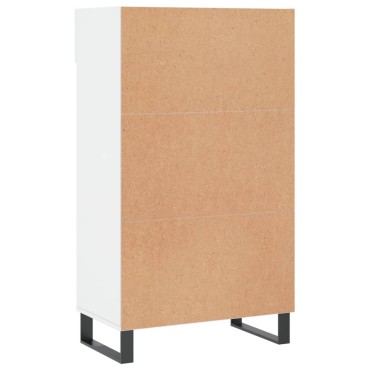 vidaXL Παπουτσοθήκη Γυαλιστερό Λευκό 60x35x105cm Επεξεργασμένο Ξύλο 1 τεμ.