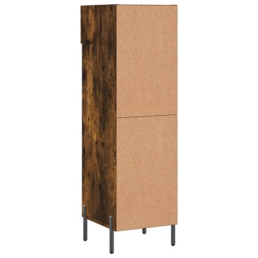 vidaXL Παπουτσοθήκη Καπνιστή Δρυς 30x35x105cm από Επεξεργασμένο Ξύλο 1 τεμ.