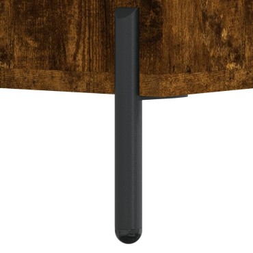 vidaXL Παπουτσοθήκη Καπνιστή Δρυς 30x35x105cm από Επεξεργασμένο Ξύλο 1 τεμ.