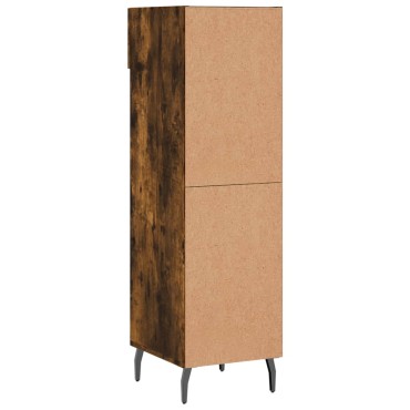 vidaXL Παπουτσοθήκη Καπνιστή Δρυς 30x35x105cm από Επεξεργασμένο Ξύλο 1 τεμ.