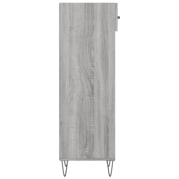 vidaXL Παπουτσοθήκη Γκρι Sonoma 30x35x105cm από Επεξεργασμένο Ξύλο 1 τεμ.