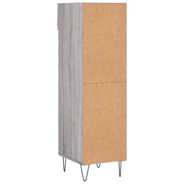 vidaXL Παπουτσοθήκη Γκρι Sonoma 30x35x105cm από Επεξεργασμένο Ξύλο 1 τεμ.