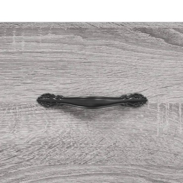vidaXL Παπουτσοθήκη Γκρι Sonoma 30x35x105cm από Επεξεργασμένο Ξύλο 1 τεμ.