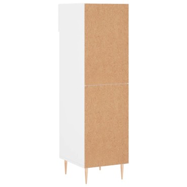 vidaXL Παπουτσοθήκη Γυαλιστερό Λευκό 30x35x105cm Επεξεργασμένο Ξύλο 1 τεμ.