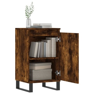 vidaXL Ντουλάπια 2 τεμ. Καπνιστή Δρυς 40x35x70cm από Επεξεργ. Ξύλο