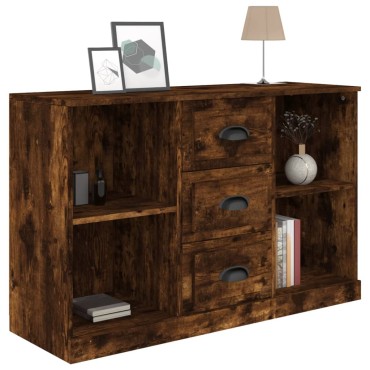 vidaXL Μπουφές Καπνιστή Δρυς 104x35,5x67,5cm Επεξεργασμένο Ξύλο 1 τεμ.