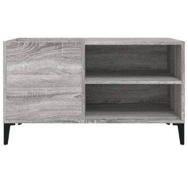 vidaXL Δισκοθήκη Γκρι Sonoma 84,5x38x48cm από Επεξεργασμένο Ξύλο 1 τεμ.