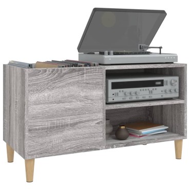 vidaXL Δισκοθήκη Γκρι Sonoma 84,5x38x48cm από Επεξεργασμένο Ξύλο 1 τεμ.