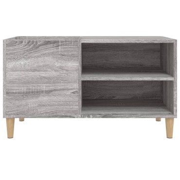 vidaXL Δισκοθήκη Γκρι Sonoma 84,5x38x48cm από Επεξεργασμένο Ξύλο 1 τεμ.