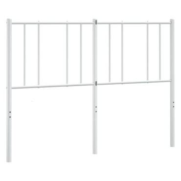 vidaXL Κεφαλάρι Λευκό Μεταλλικό 125x3x90cm 1 τεμ.