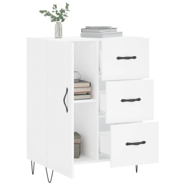 vidaXL Ντουλάπι Λευκό 69,5x34x90cm από Επεξεργασμένο Ξύλο 1 τεμ.