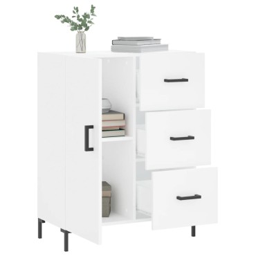 vidaXL Ντουλάπι Λευκό 69,5x34x90cm από Επεξεργασμένο Ξύλο 1 τεμ.