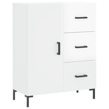 vidaXL Ντουλάπι Γυαλιστερό Λευκό 69,5x34x90cm Επεξεργασμένο Ξύλο 1 τεμ.
