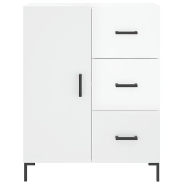 vidaXL Ντουλάπι Γυαλιστερό Λευκό 69,5x34x90cm Επεξεργασμένο Ξύλο 1 τεμ.