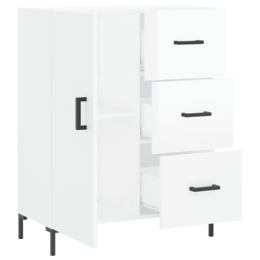 vidaXL Ντουλάπι Γυαλιστερό Λευκό 69,5x34x90cm Επεξεργασμένο Ξύλο 1 τεμ.