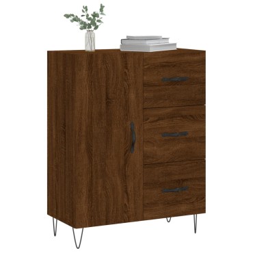 vidaXL Ντουλάπι Καφέ Δρυς 69,5x34x90cm Επεξεργασμένο Ξύλο 1 τεμ.