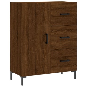 vidaXL Ντουλάπι Καφέ Δρυς 69,5x34x90cm Επεξεργασμένο Ξύλο 1 τεμ.